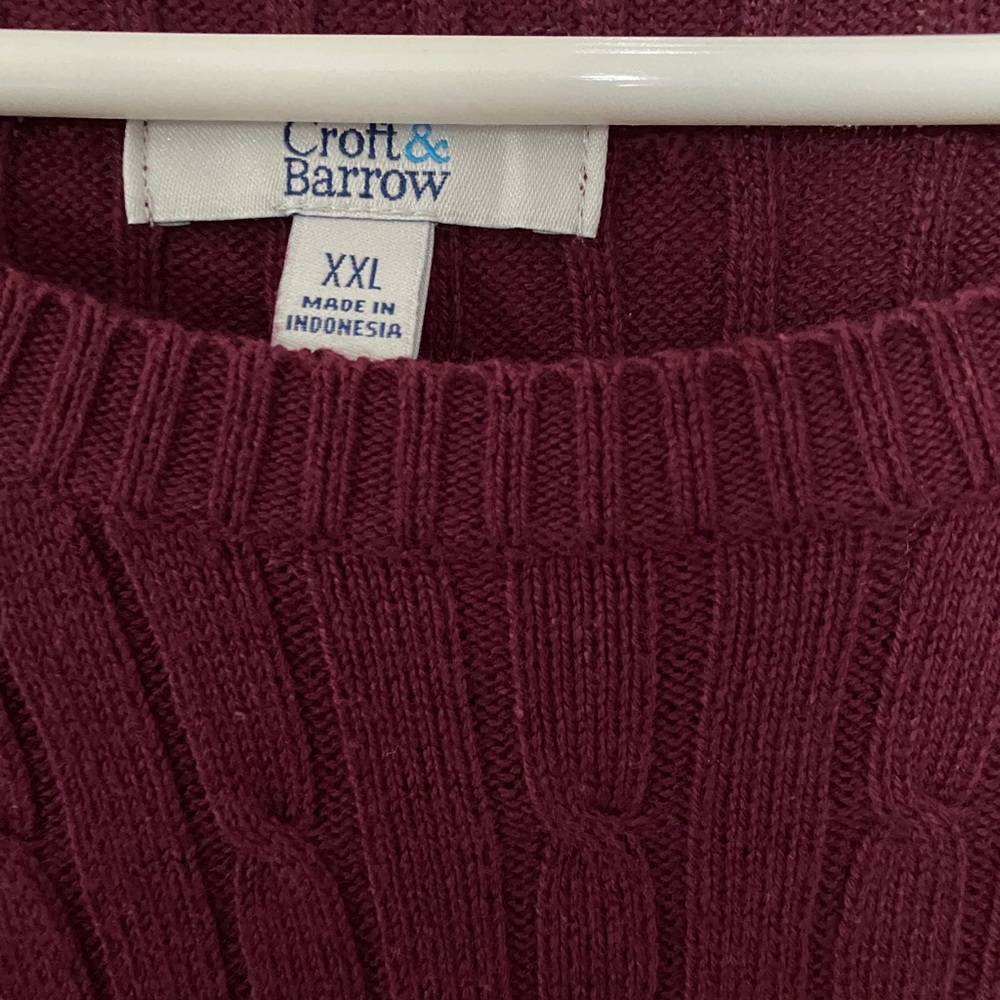 Sweater burgundy color XXL